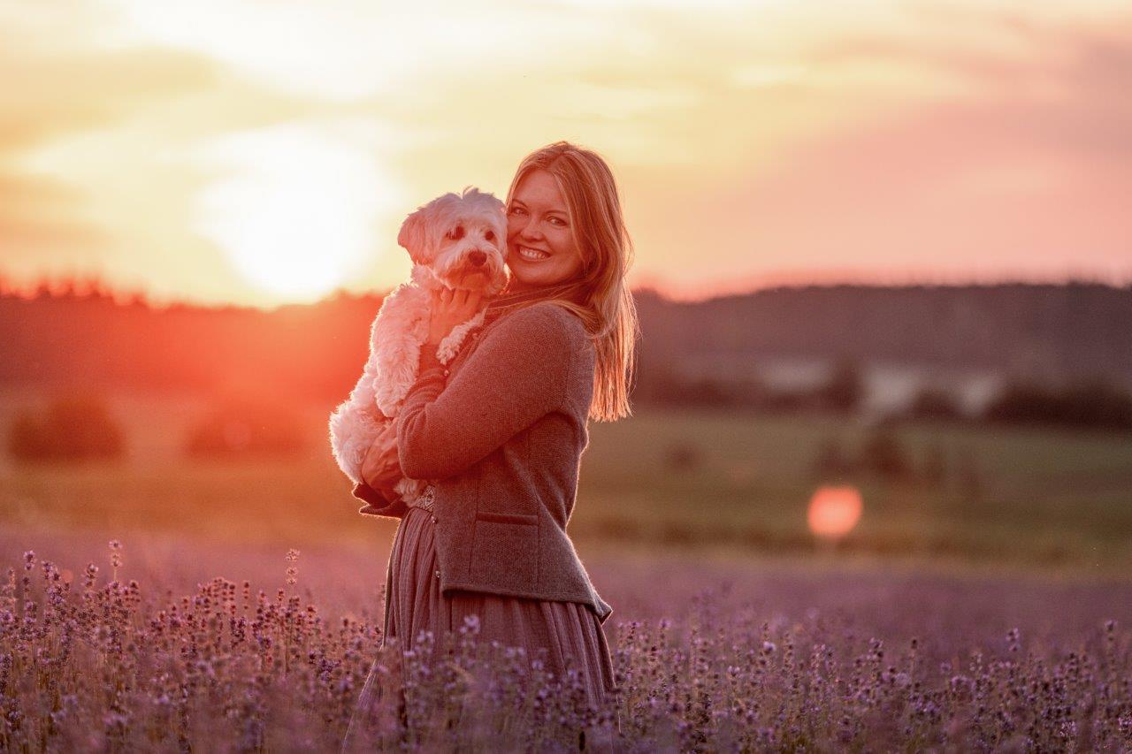 Julia Cicco Lavendelfeld Abendstimmung